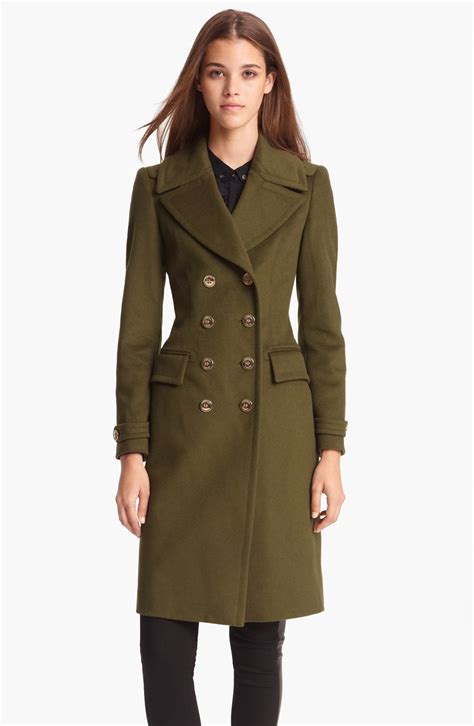 burberry black wool coat double breasted|Burberry wool coat women's sale.